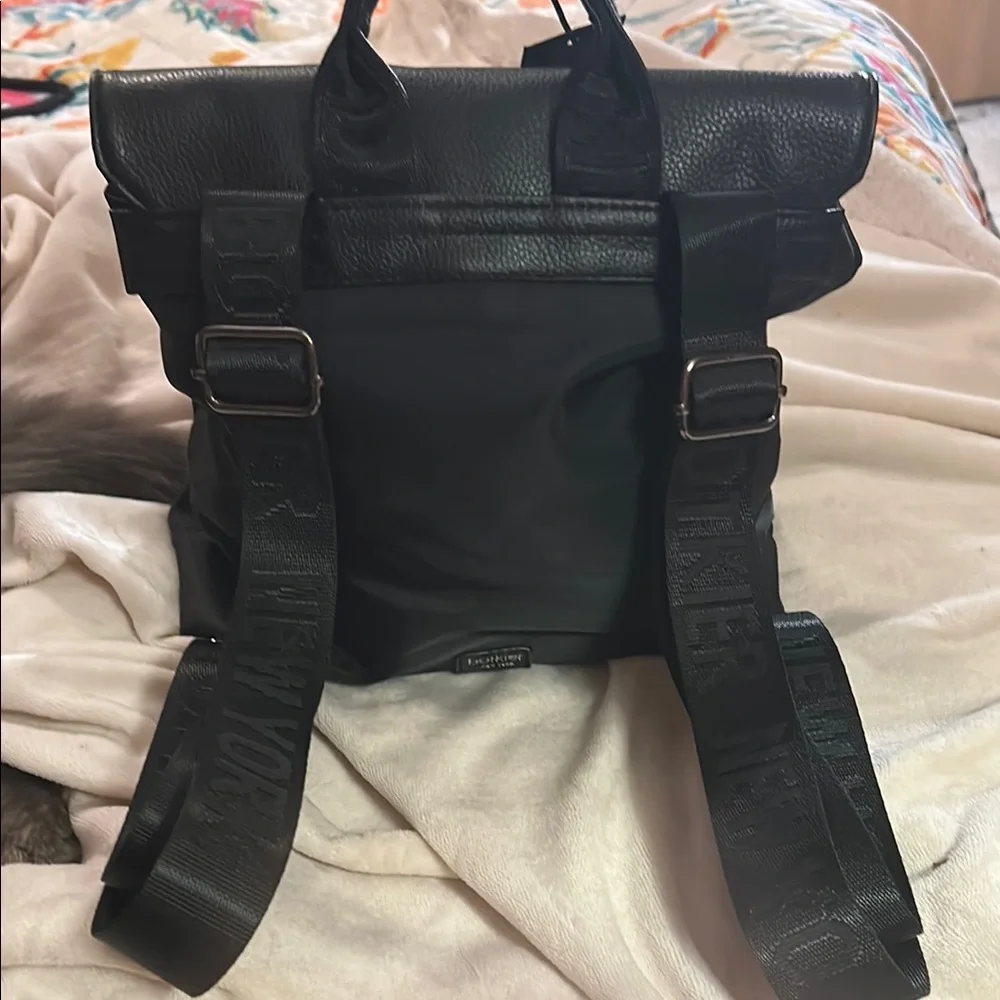 New Botkier Black Leather‎ and Nylon Mini Backpack